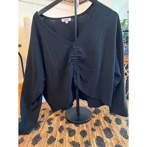 525 Cropped Drawstring Front Sweater